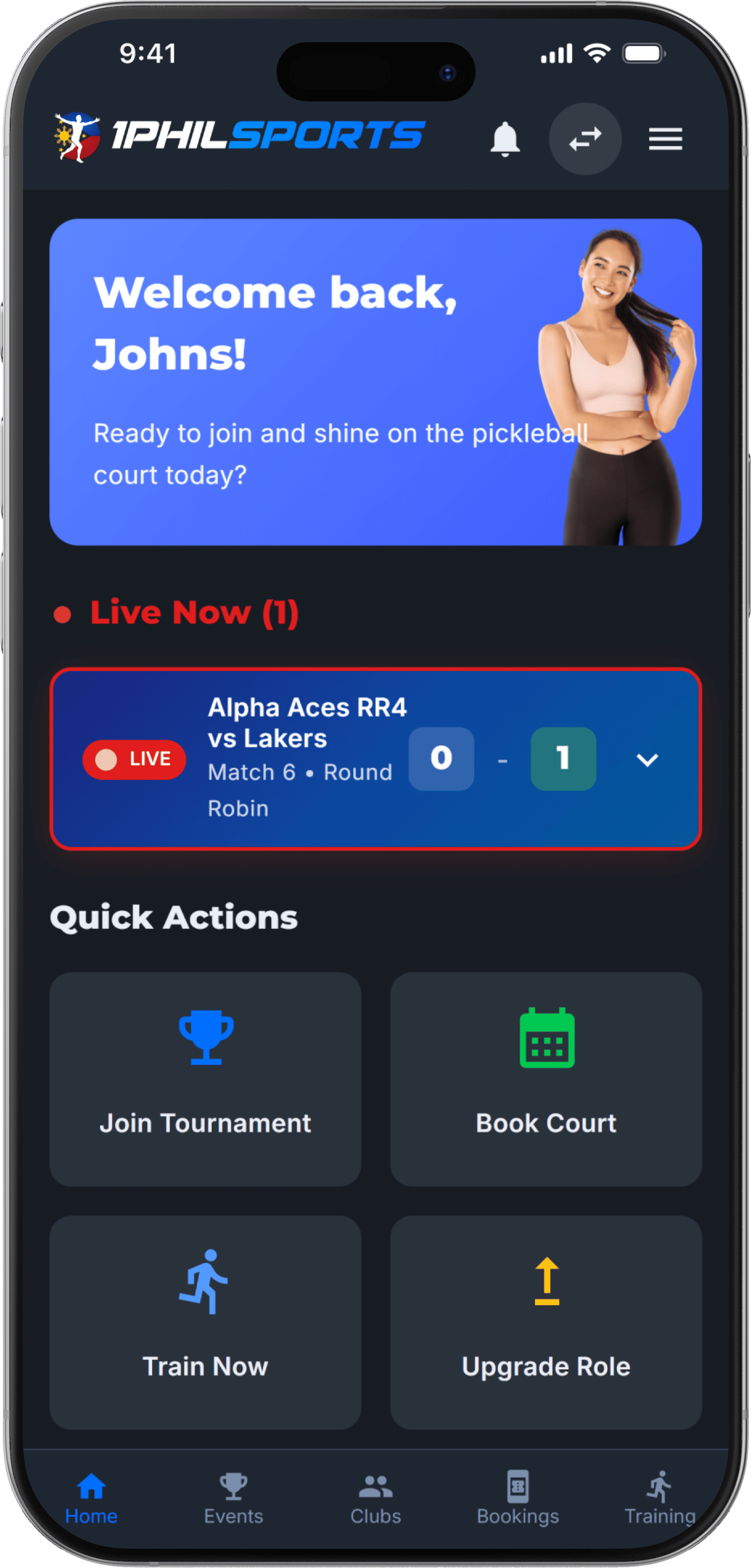 1PhilSports App on Mobile